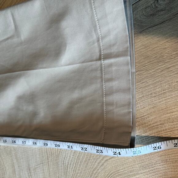 Banana Republic Cruz Pleated Wide Leg Chino Natural Khaki Beige 2 - Picture 11 of 11